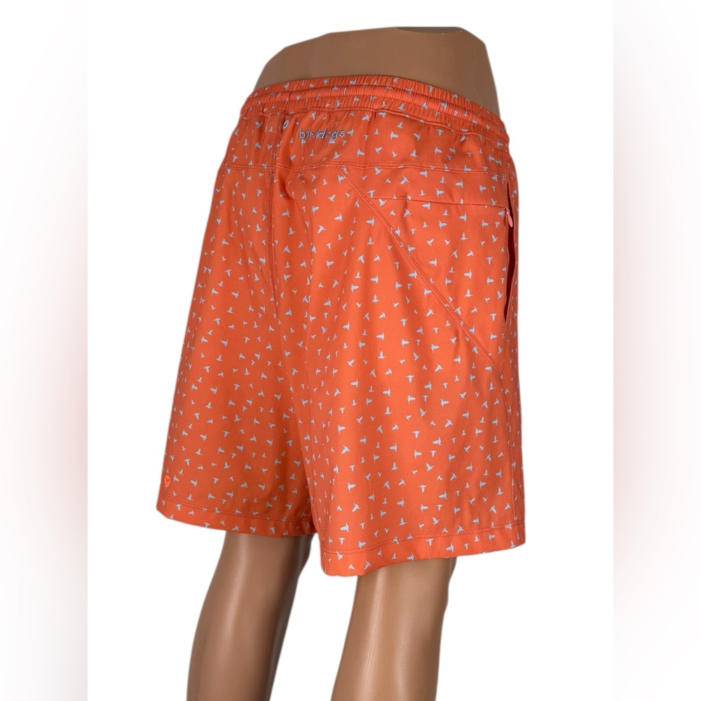 Bird Dogs 2XL Inner Banks Lined Swim Trunks Shorts Orange Drawstring Waist EUC - Picture 5 of 9